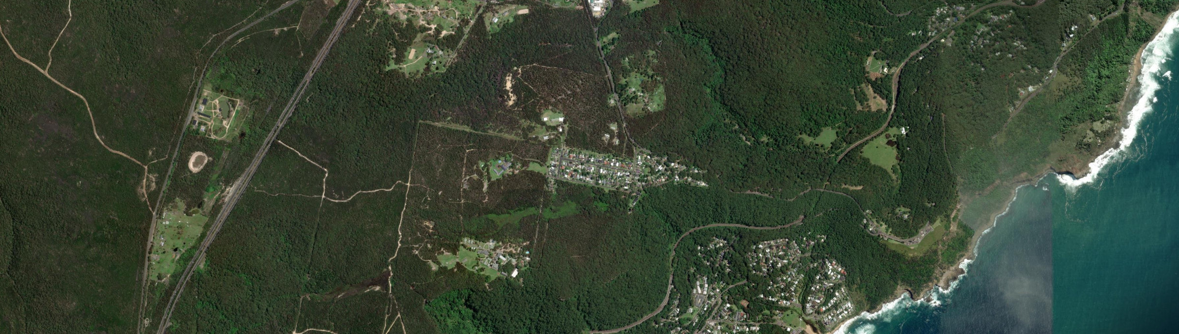 Aerial view of Stanwell Tops, NSW