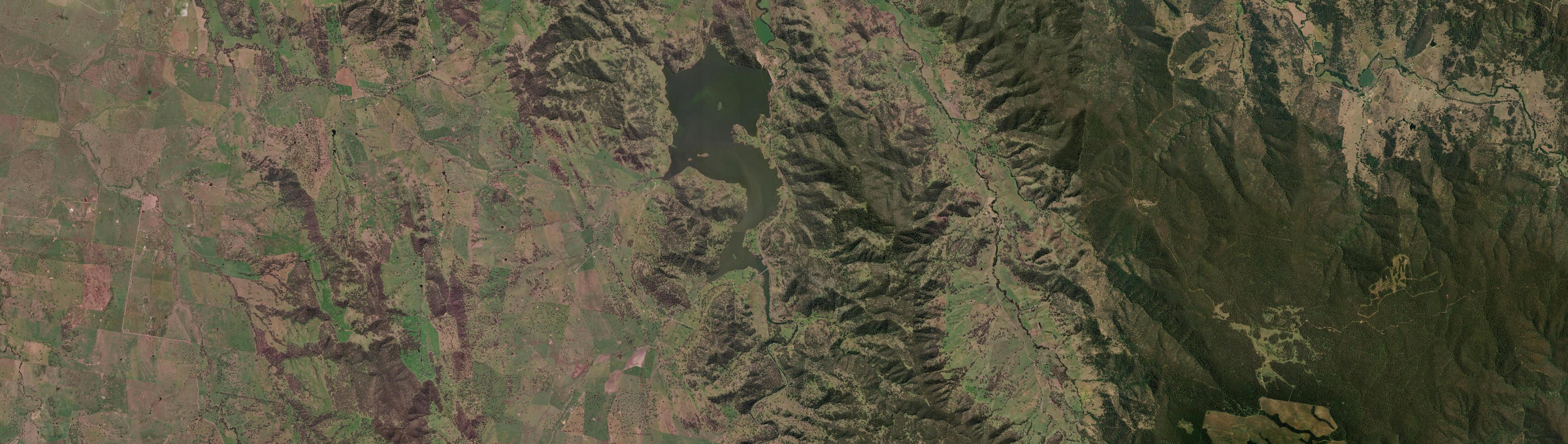Aerial view of Bowling Alley Point, NSW