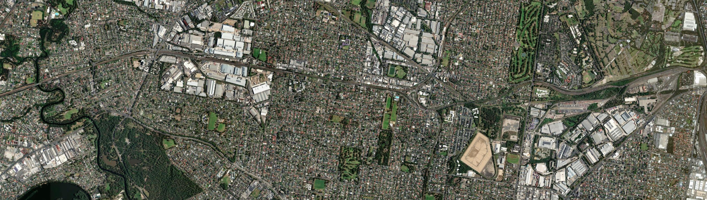 Aerial view of Sefton, NSW