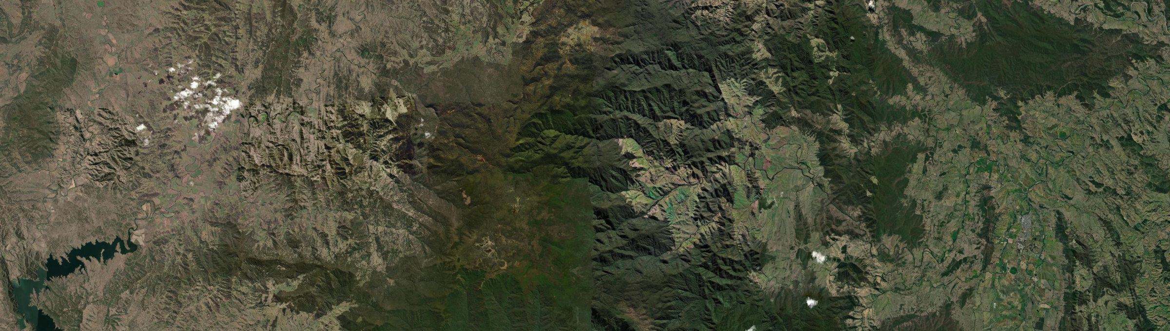 Aerial view of Barrington Tops, NSW