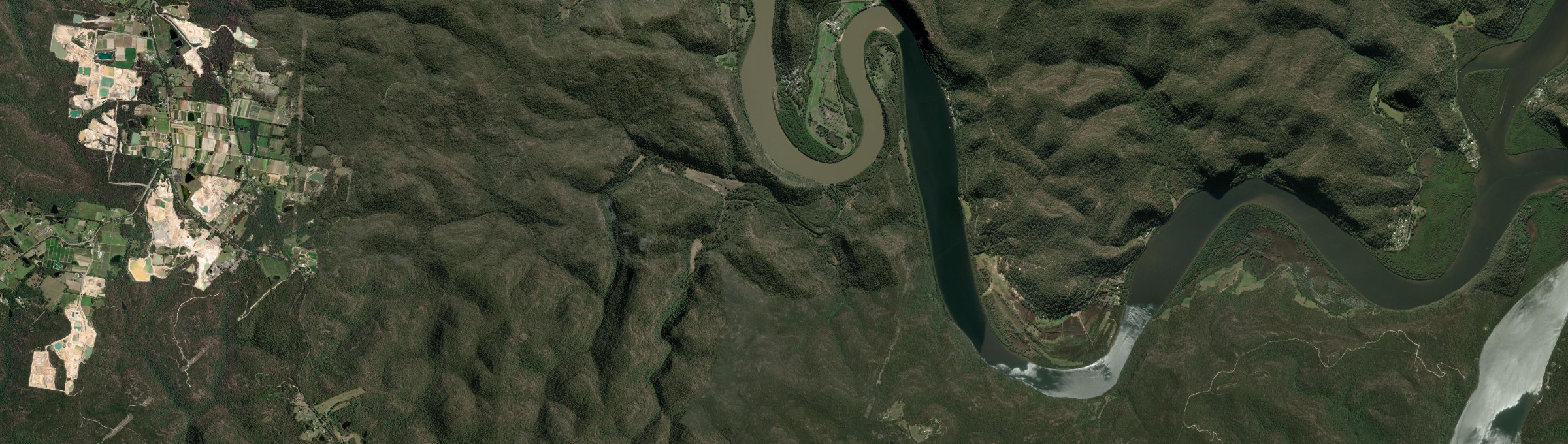 Aerial view of Singletons Mill, NSW