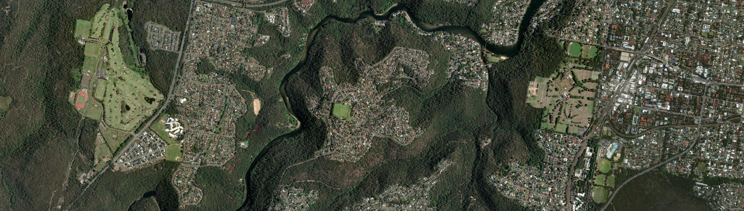 Aerial view of Woronora Heights, NSW