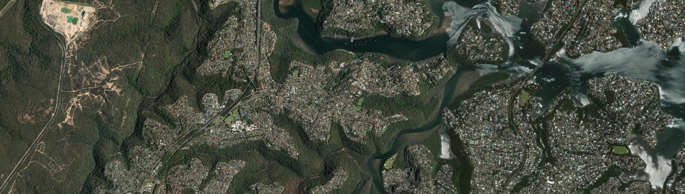 Aerial view of Illawong, NSW