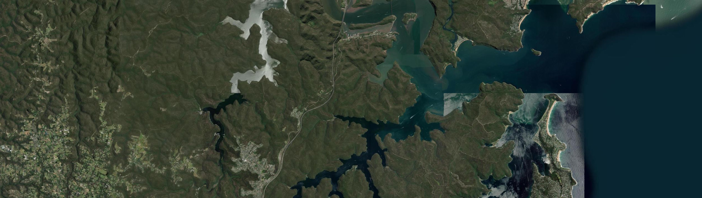 Aerial view of Brooklyn (NSW), NSW