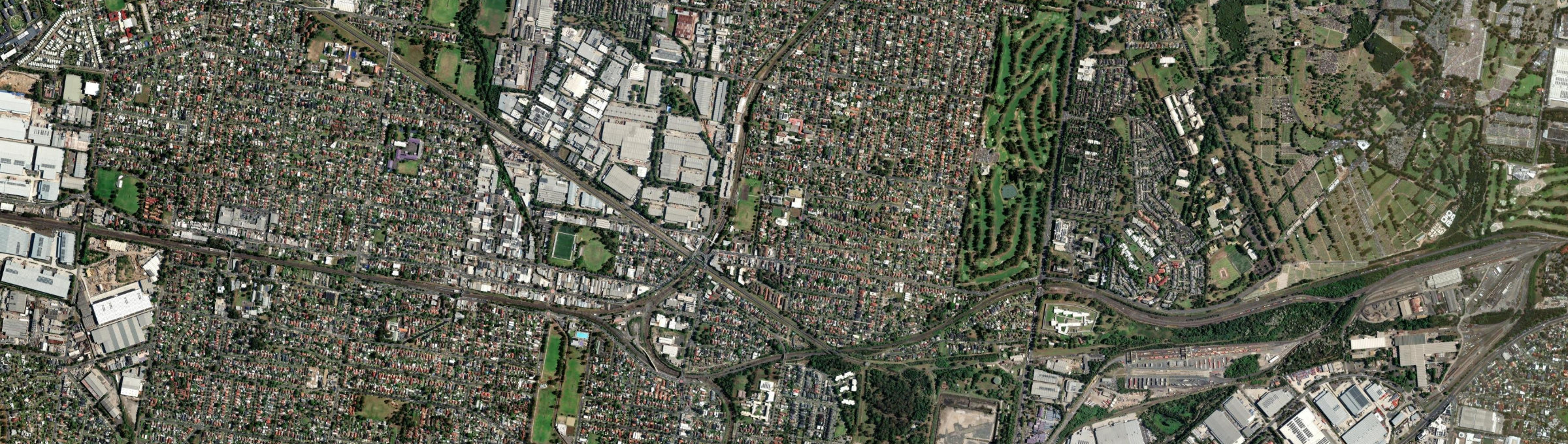 Aerial view of Regents Park (NSW), NSW