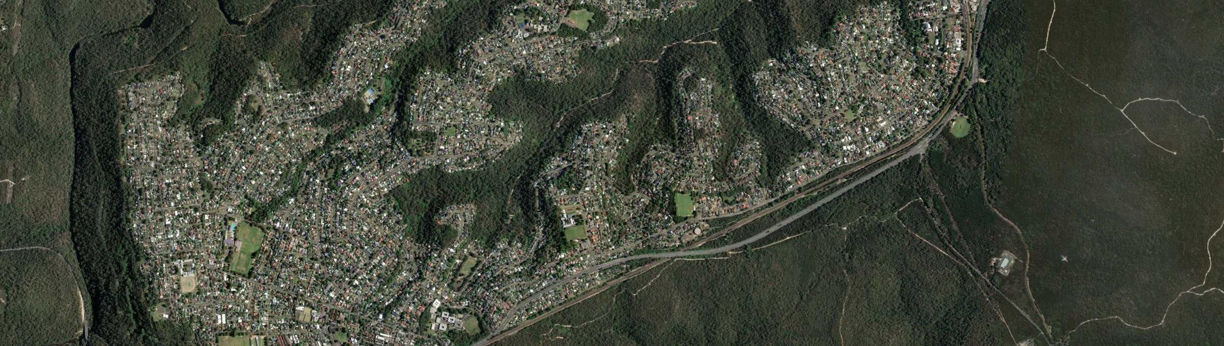 Aerial view of Yarrawarrah, NSW