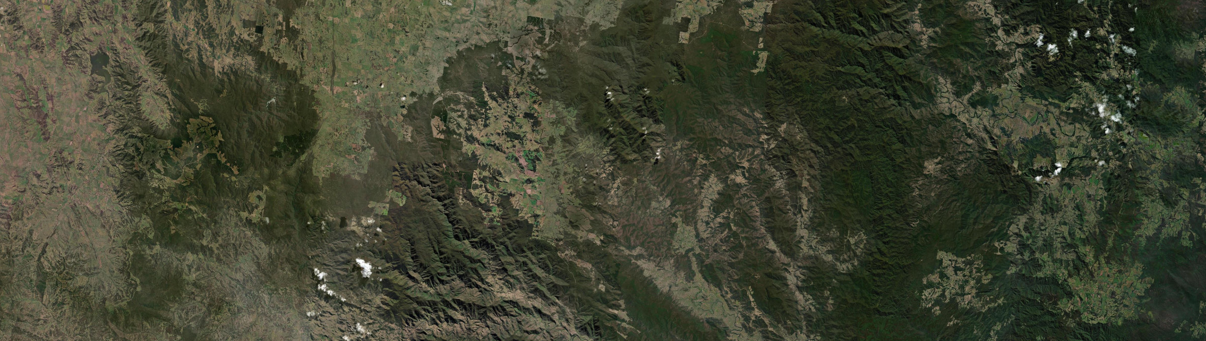 Aerial view of Nowendoc, NSW