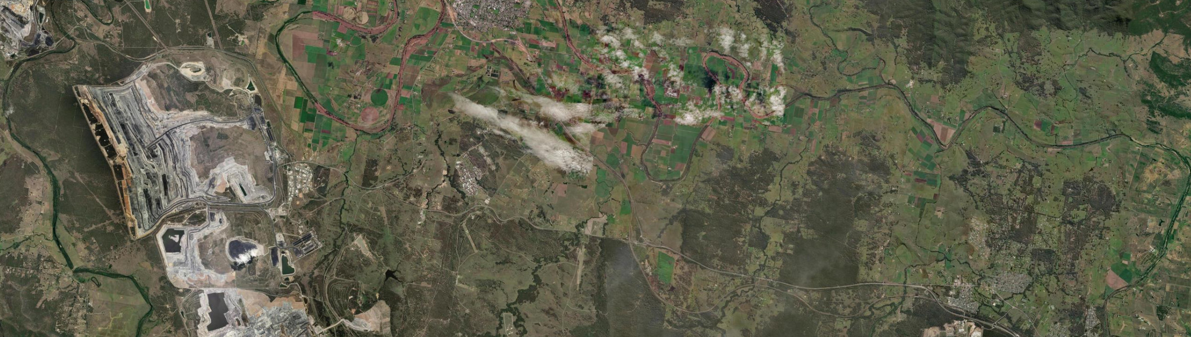 Aerial view of Whittingham, NSW