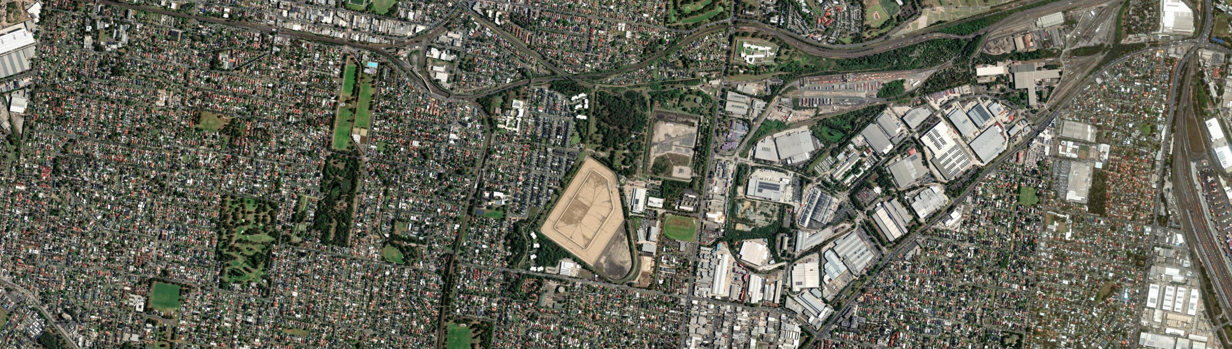 Aerial view of Potts Hill, NSW