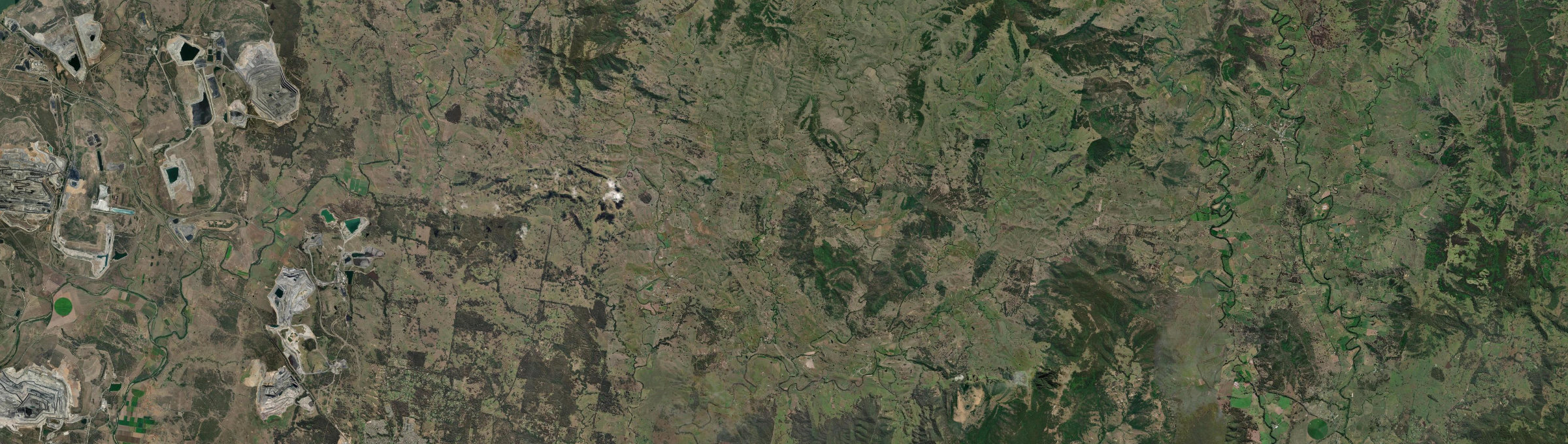 Aerial view of Reedy Creek (NSW), NSW