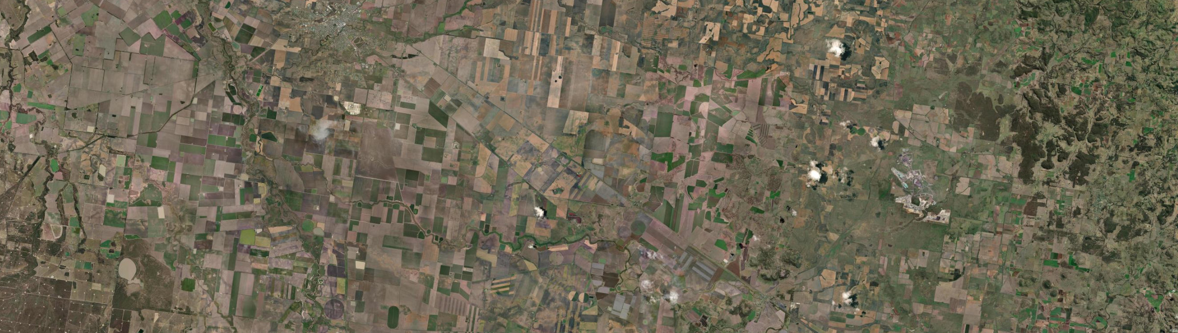 Aerial view of Bowenville, QLD