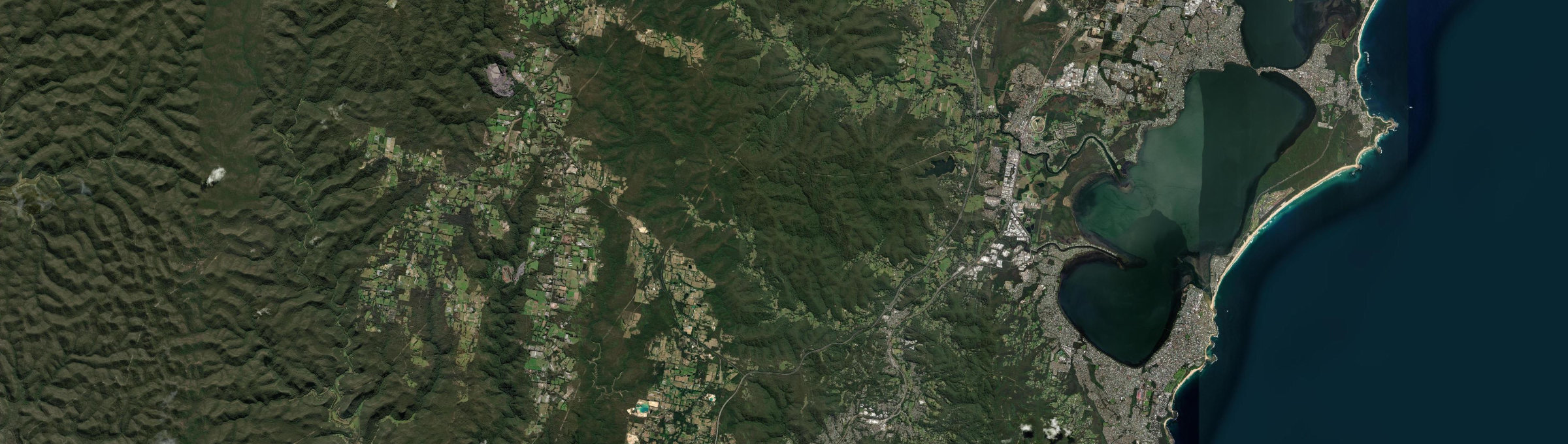 Aerial view of Ourimbah, NSW