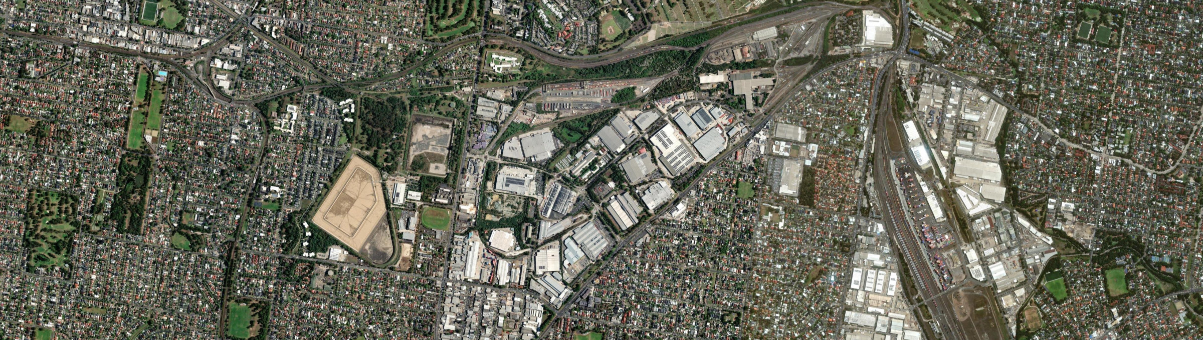 Aerial view of Chullora, NSW