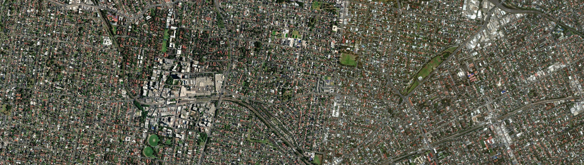 Aerial view of Mount Lewis, NSW
