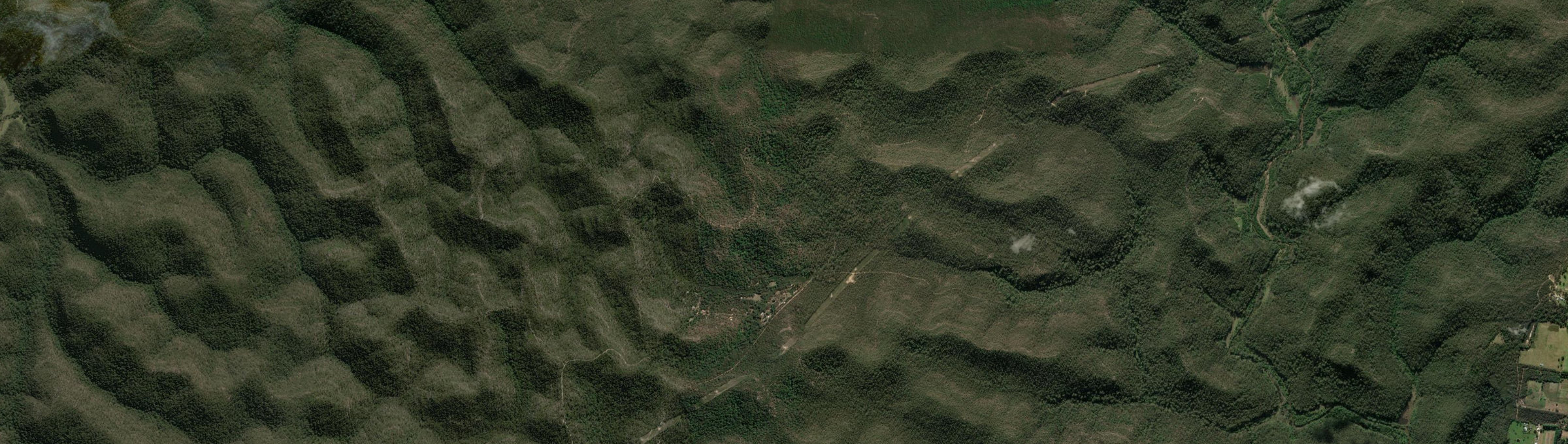 Aerial view of Ten Mile Hollow, NSW