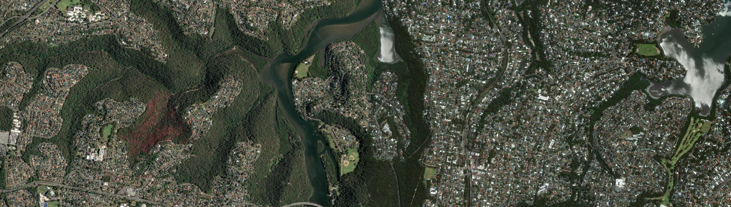 Aerial view of Bonnet Bay, NSW