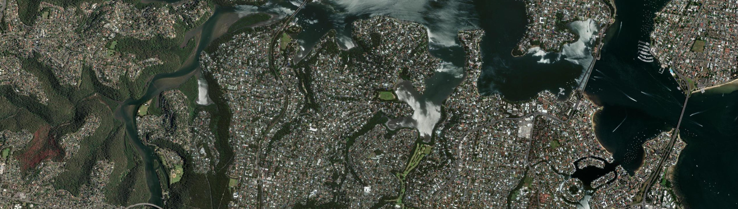 Aerial view of Oyster Bay, NSW