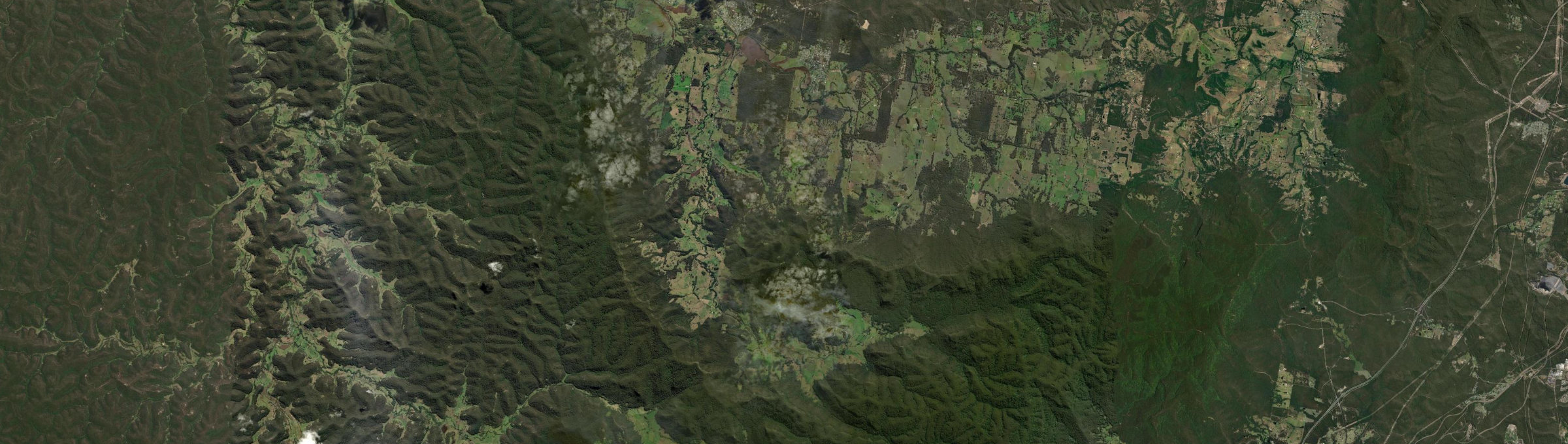 Aerial view of Congewai, NSW