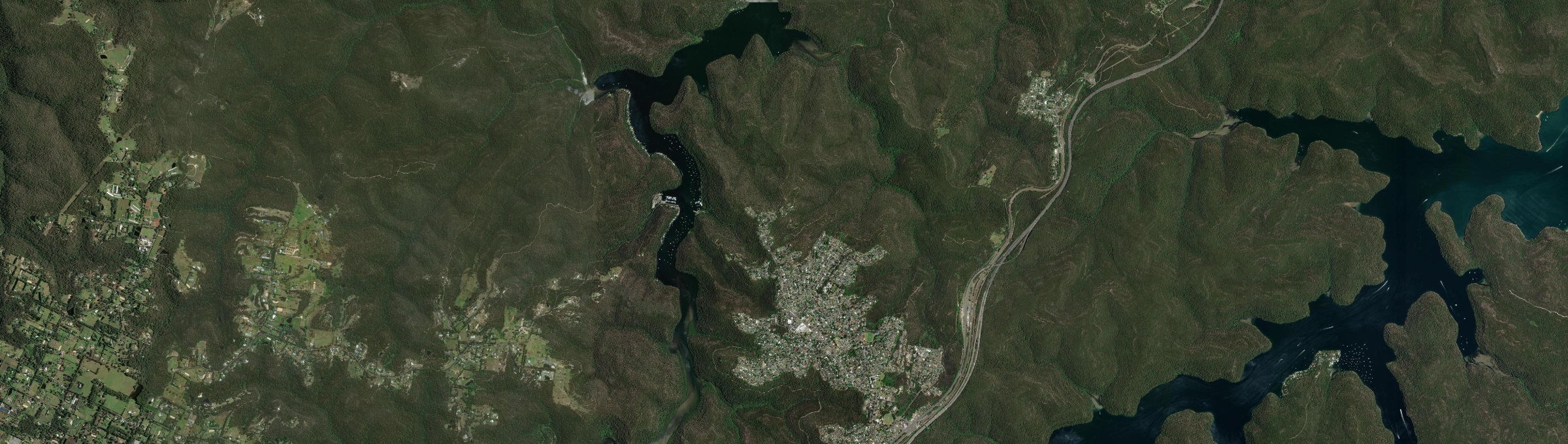 Aerial view of Berowra Heights, NSW