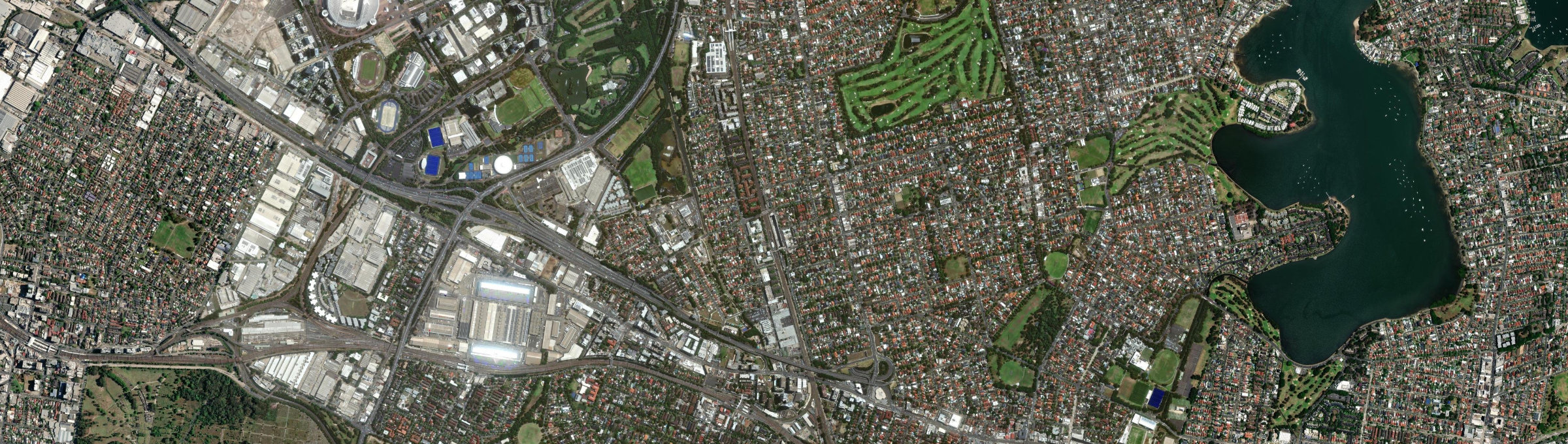 Aerial view of North Strathfield, NSW