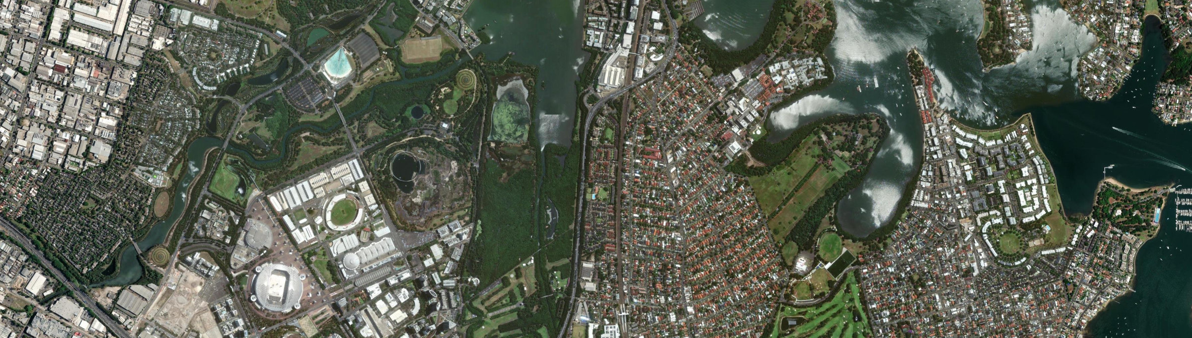 Aerial view of Liberty Grove, NSW