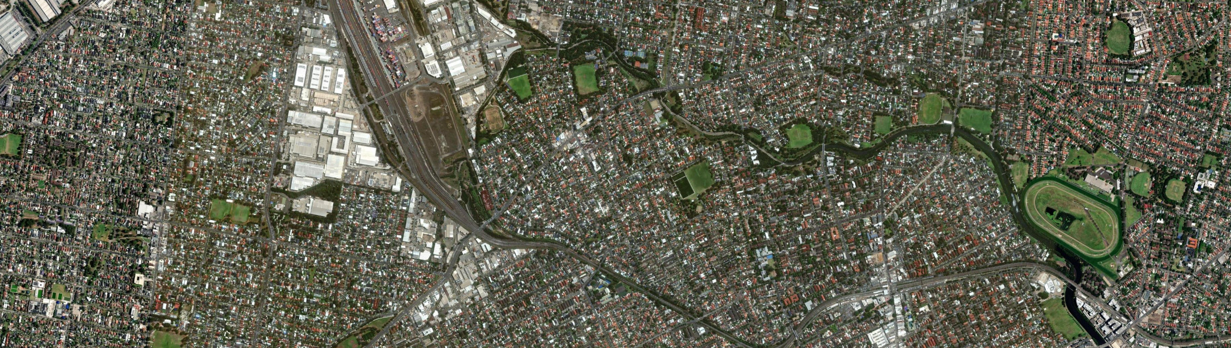 Aerial view of Belfield, NSW