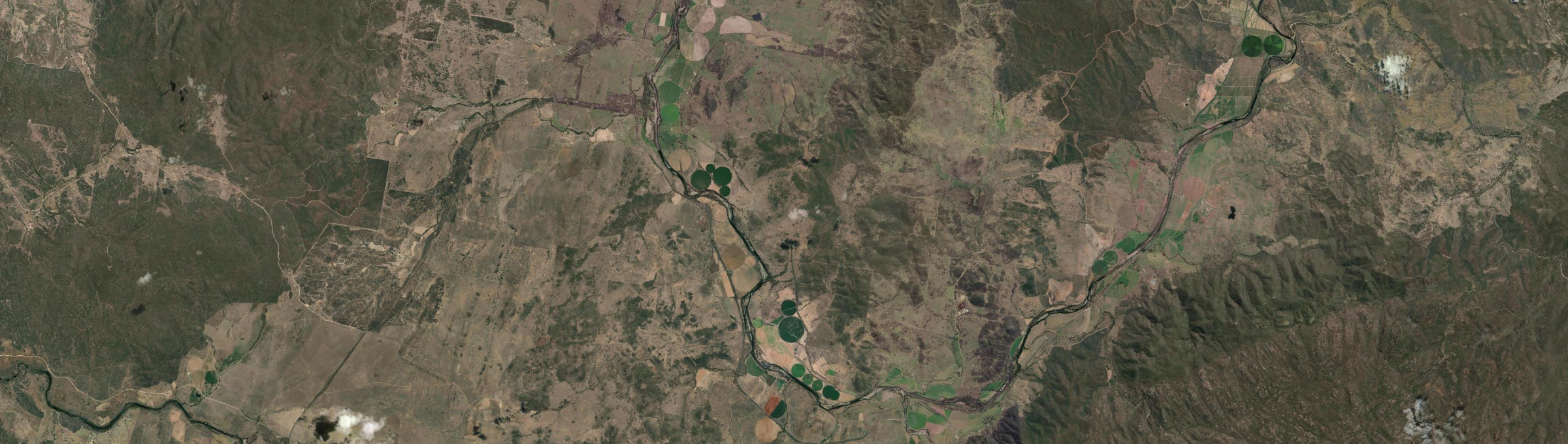 Aerial view of Watsons Crossing, QLD