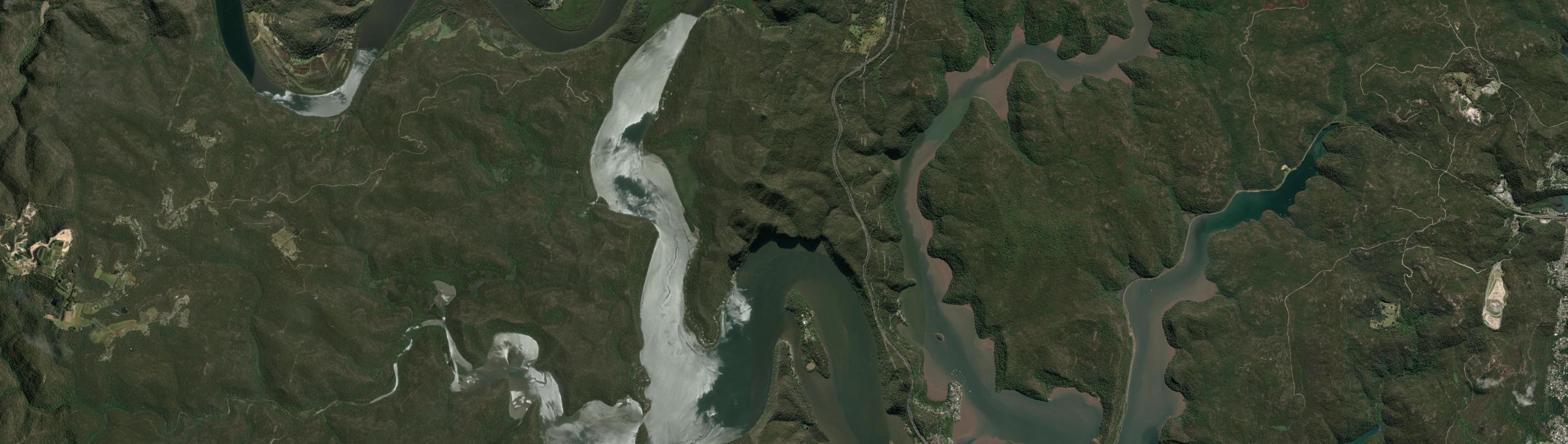 Aerial view of Bar Point, NSW