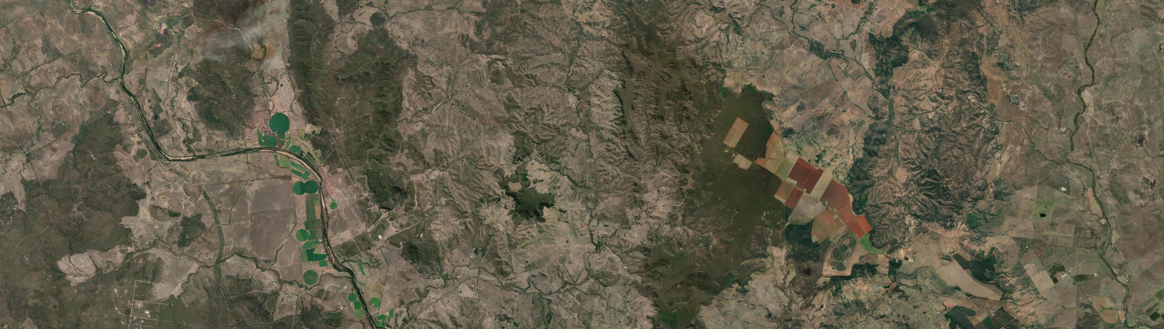 Aerial view of Cattle Creek (North Burnett - Qld), QLD