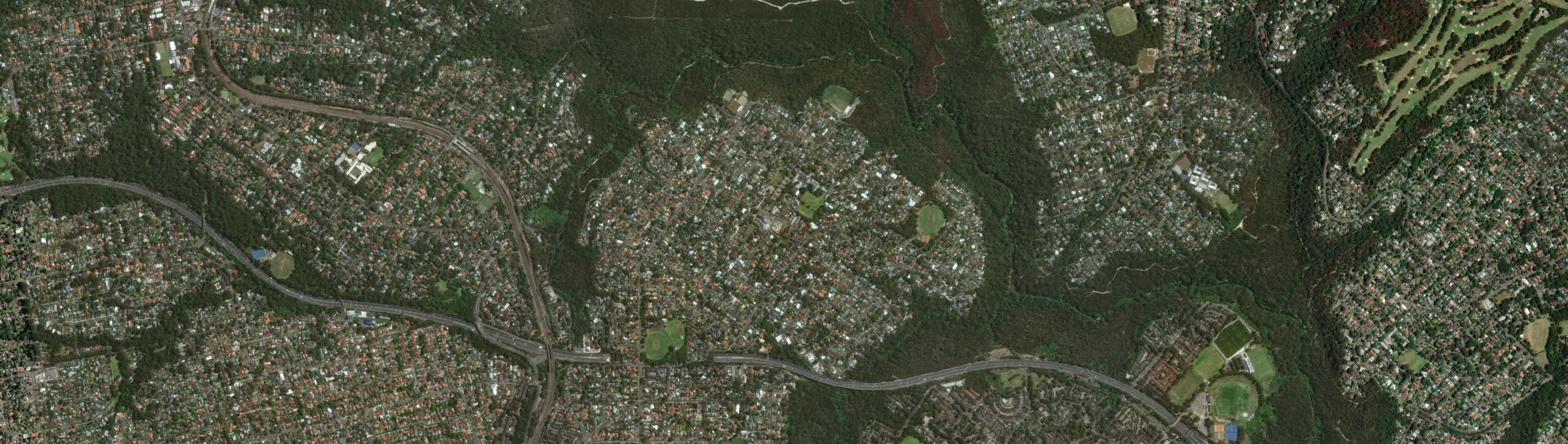 Aerial view of North Epping, NSW