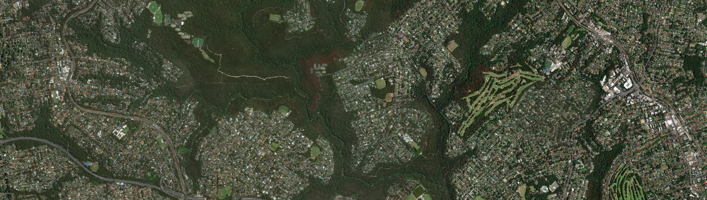 Aerial view of South Turramurra, NSW
