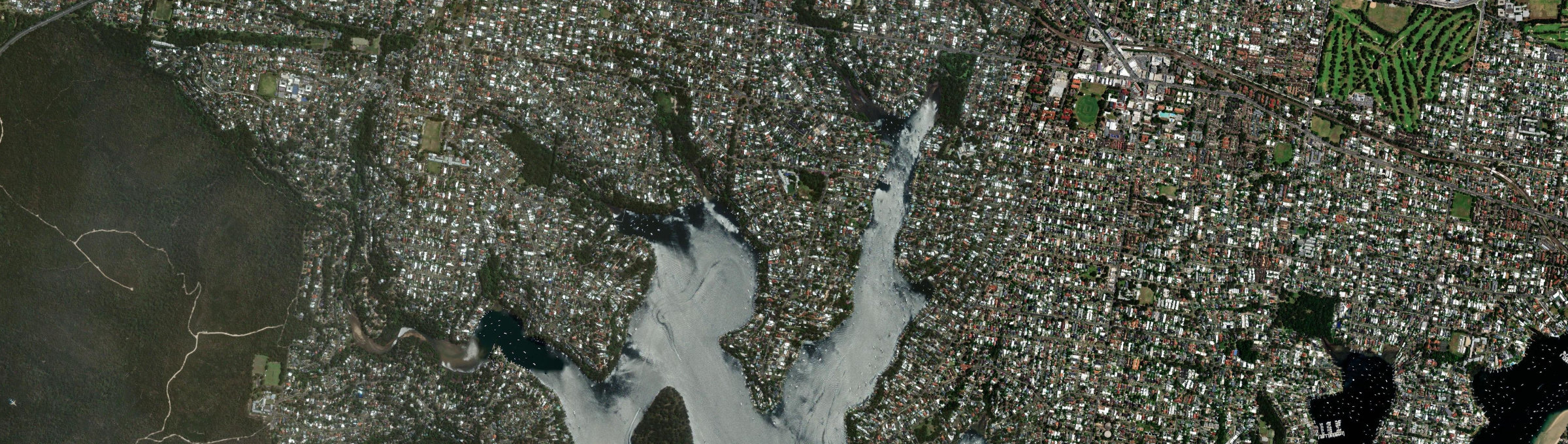 Aerial view of Yowie Bay, NSW