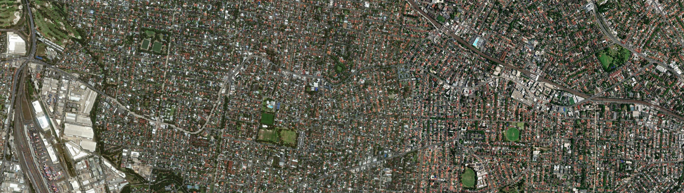 Aerial view of Burwood Heights, NSW