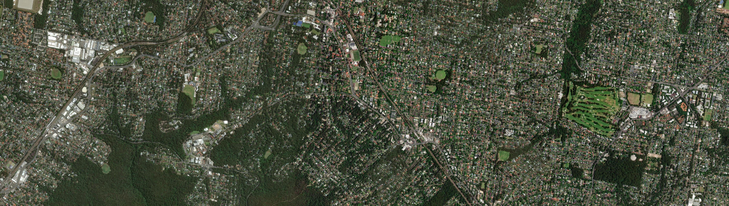 Aerial view of Warrawee, NSW