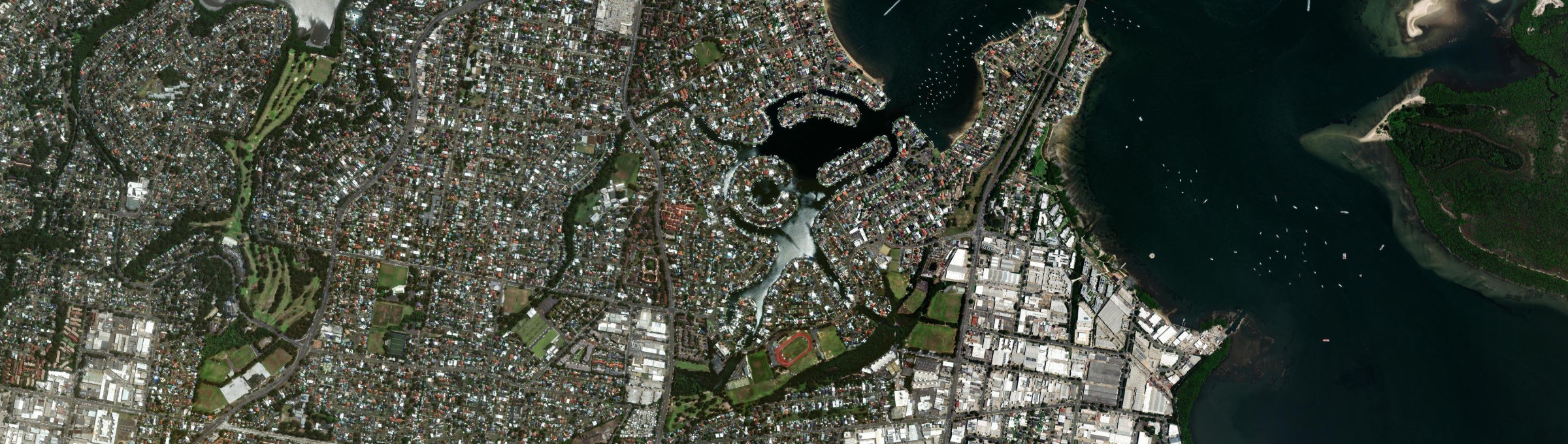 Aerial view of Sylvania Waters, NSW