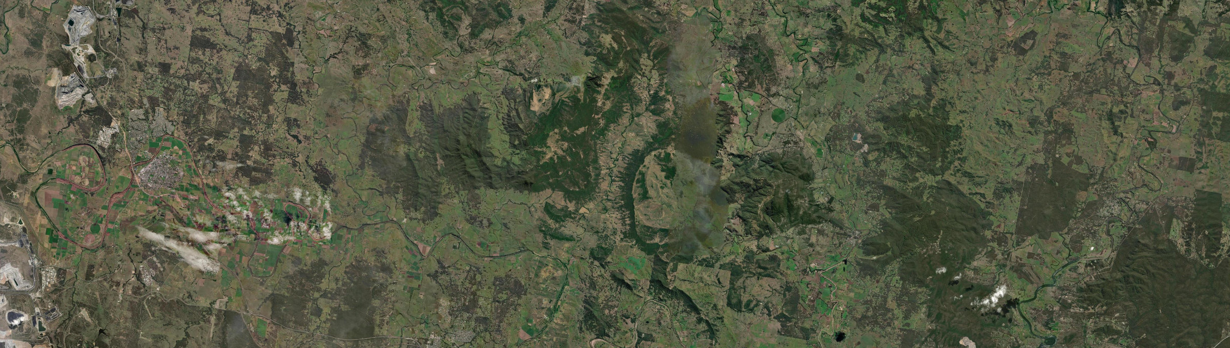 Aerial view of Lambs Valley (Singleton - NSW), NSW