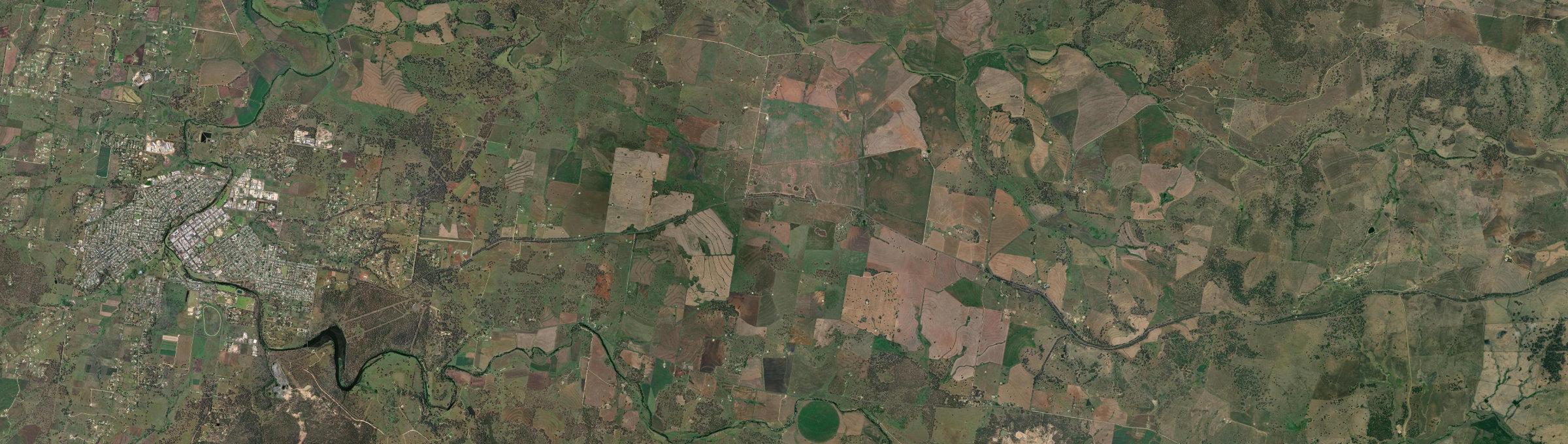 Aerial view of Long Plain (Inverell - NSW), NSW