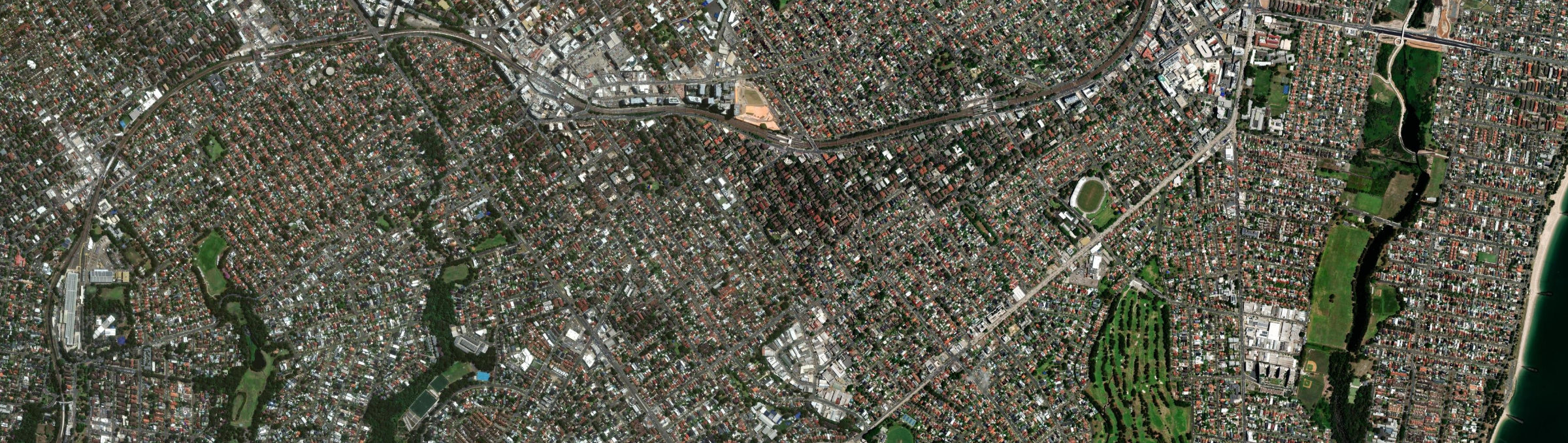 Aerial view of Allawah, NSW