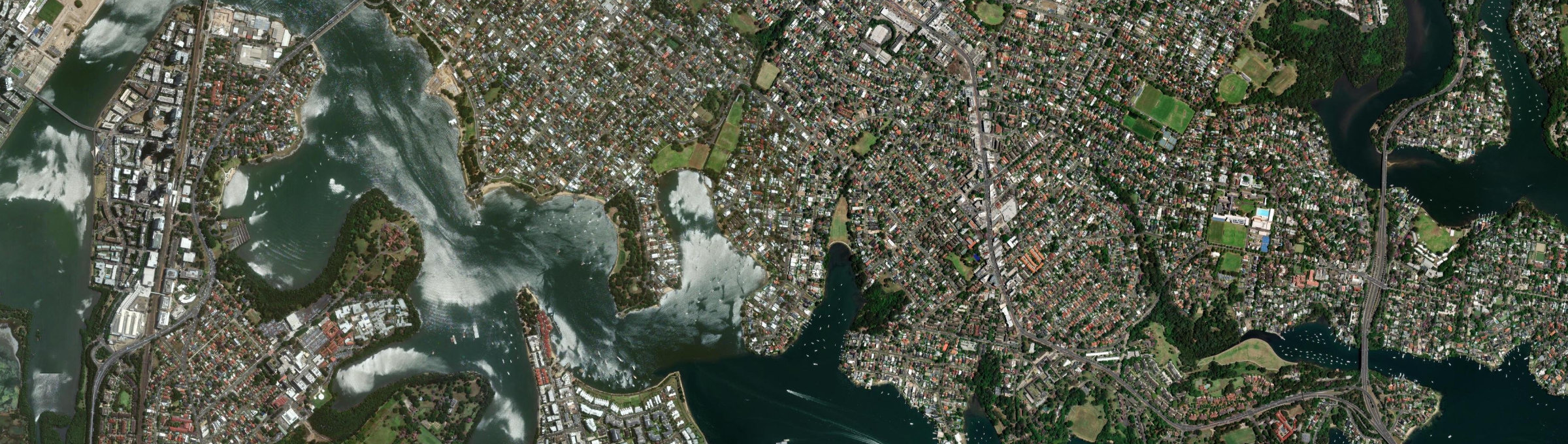 Aerial view of Tennyson Point, NSW