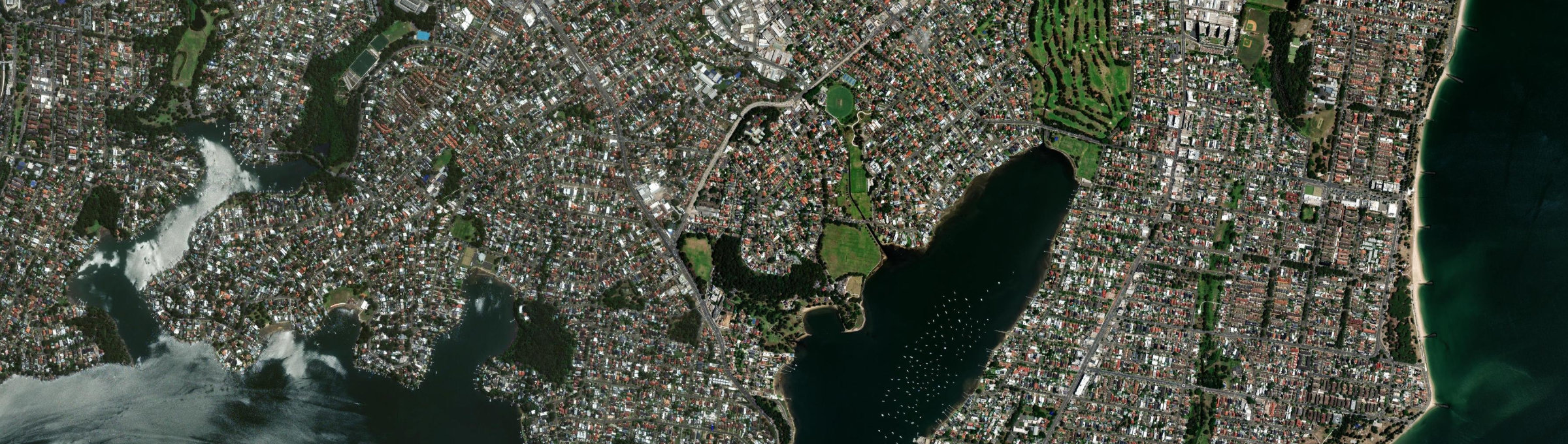 Aerial view of Carss Park, NSW