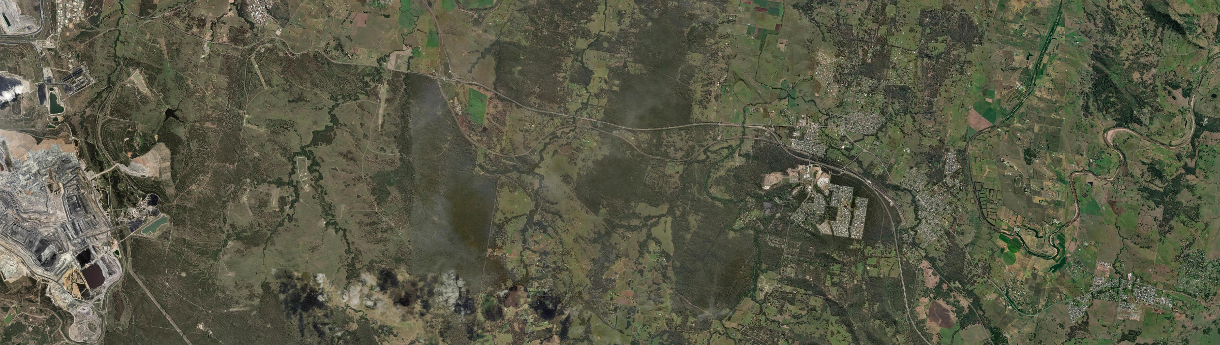 Aerial view of Belford, NSW