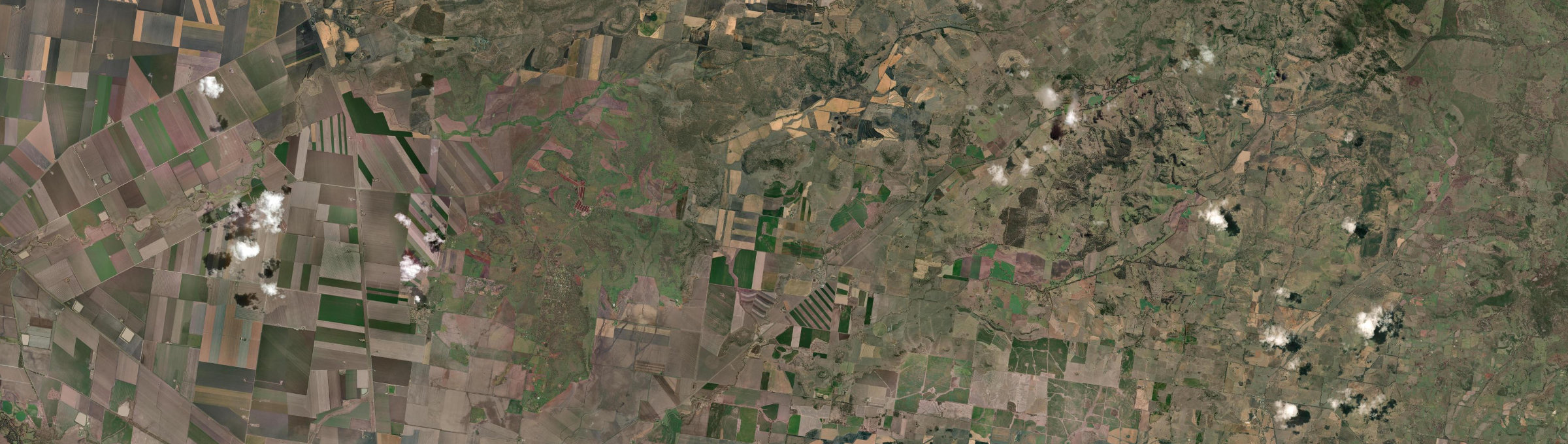Aerial view of Kaimkillenbun, QLD