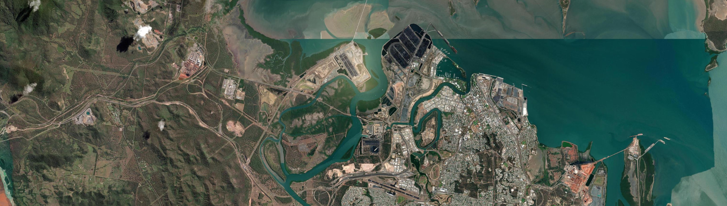 Aerial view of Callemondah, QLD