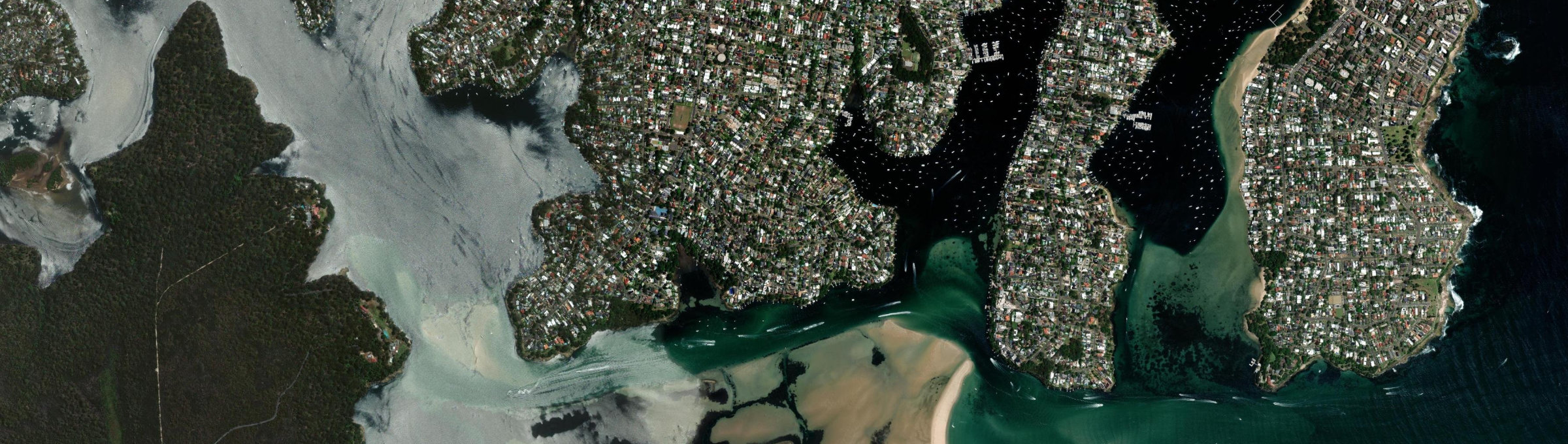 Aerial view of Port Hacking, NSW