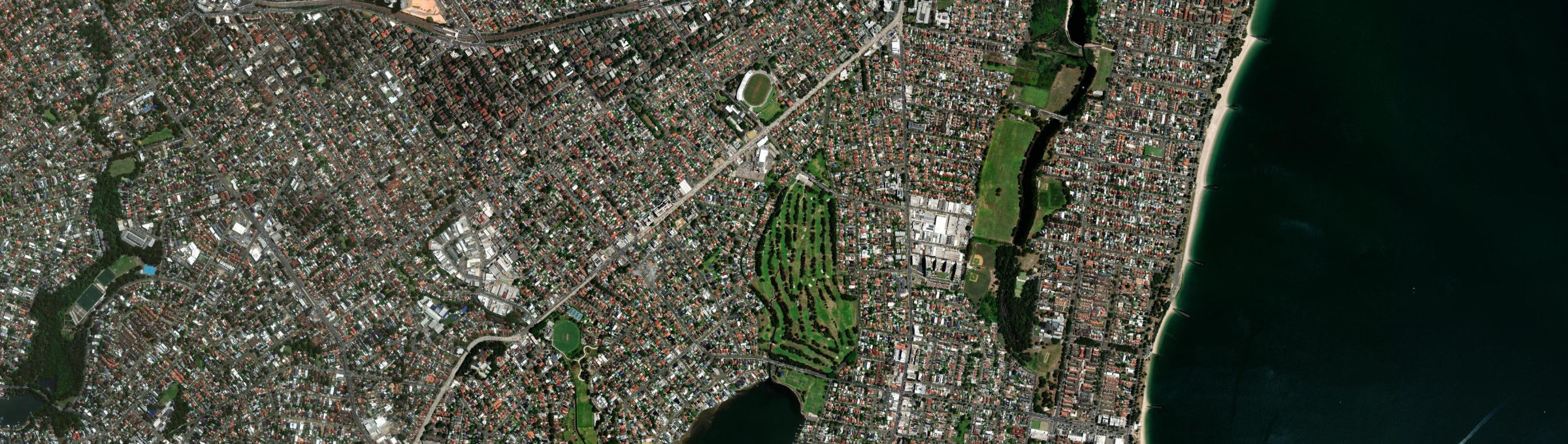Aerial view of Beverley Park, NSW