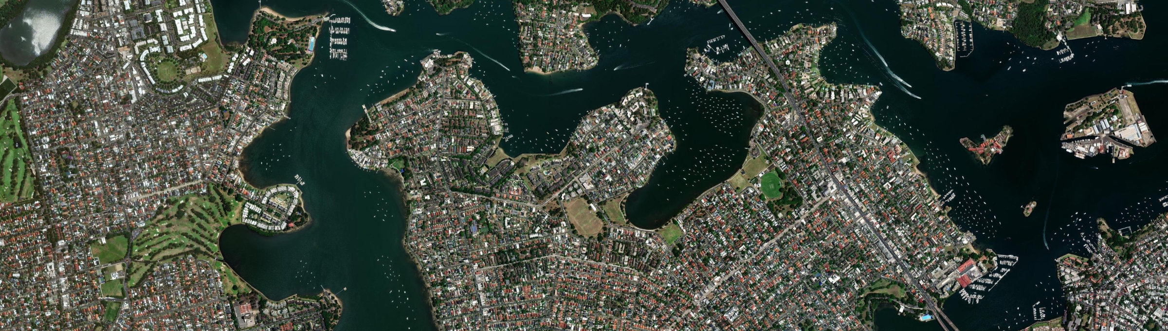 Aerial view of Chiswick, NSW