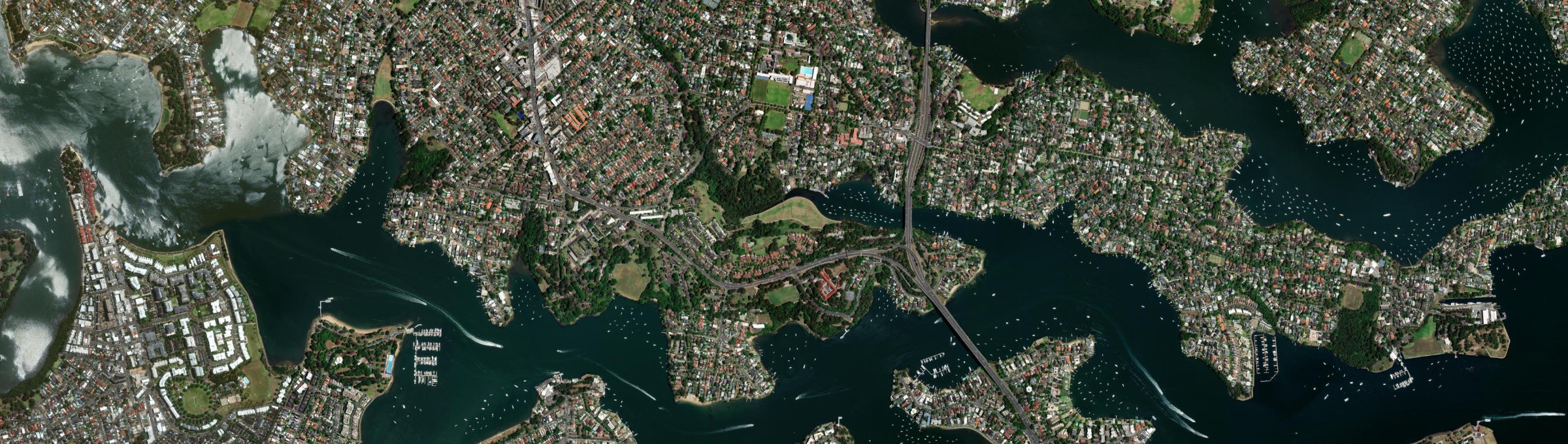 Aerial view of Huntleys Cove, NSW