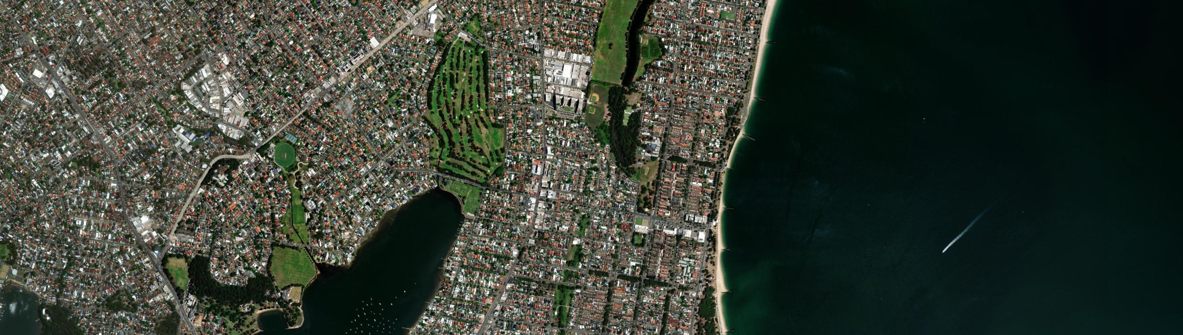 Aerial view of Ramsgate, NSW