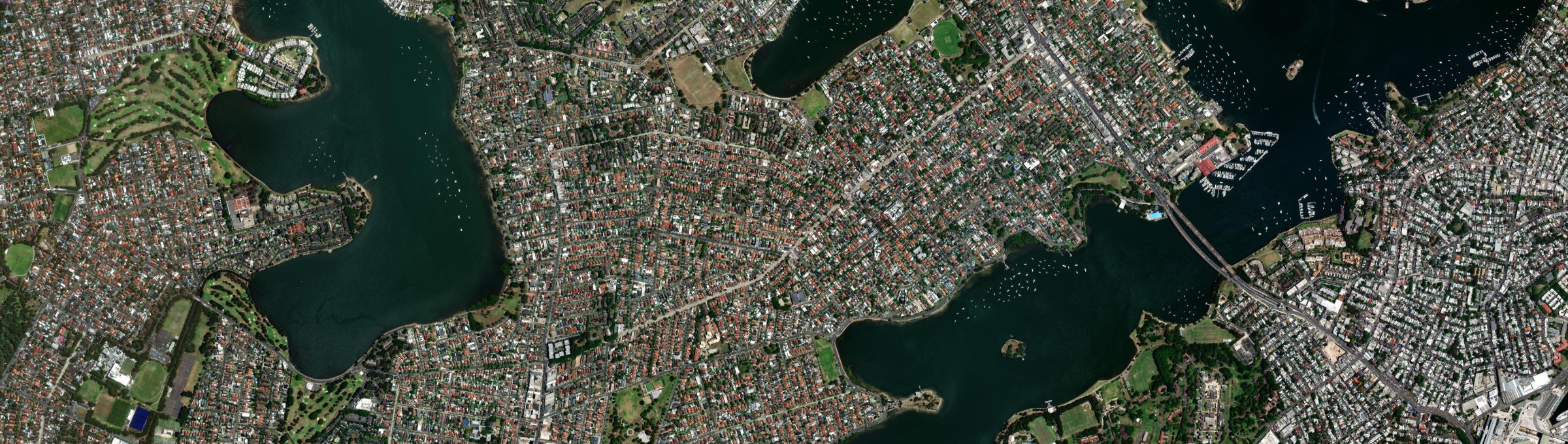 Aerial view of Russell Lea, NSW
