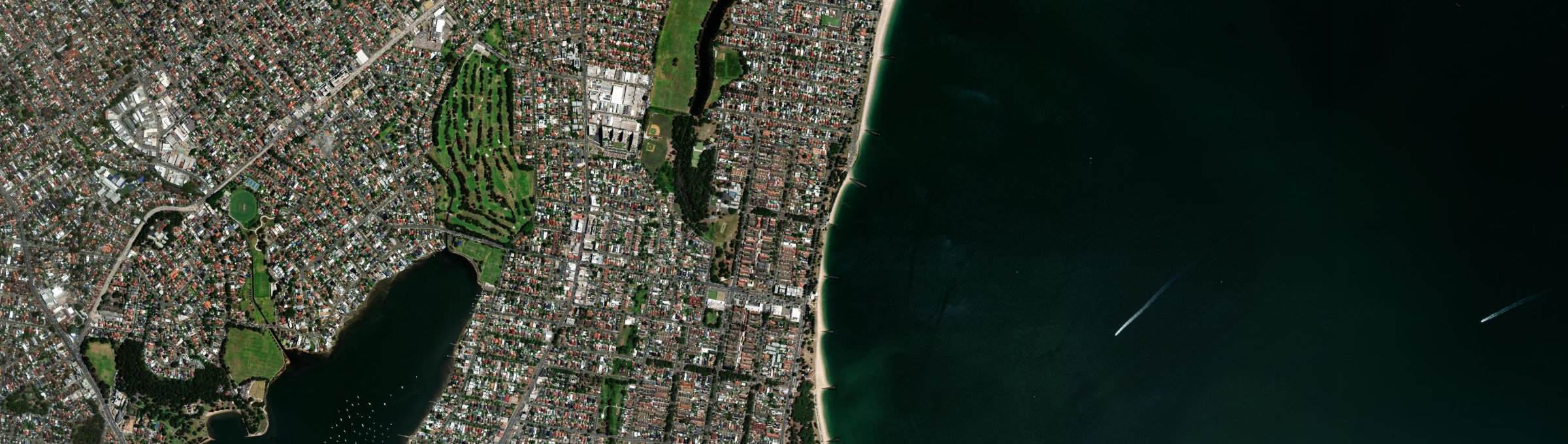 Aerial view of Ramsgate Beach, NSW